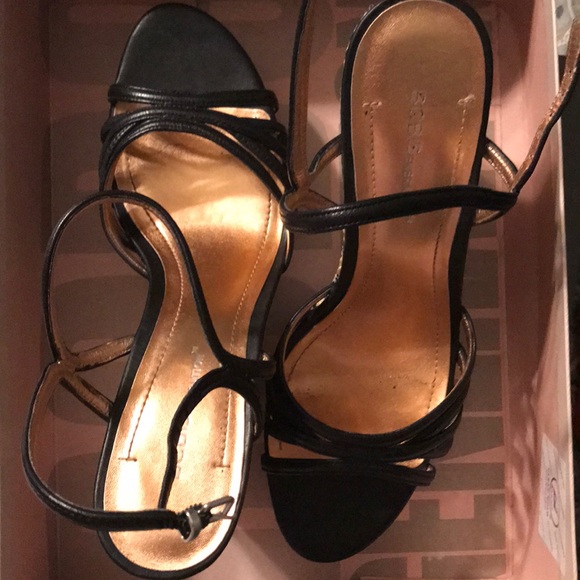 BCBG Black and Tan Wedge - Picture 2 of 4